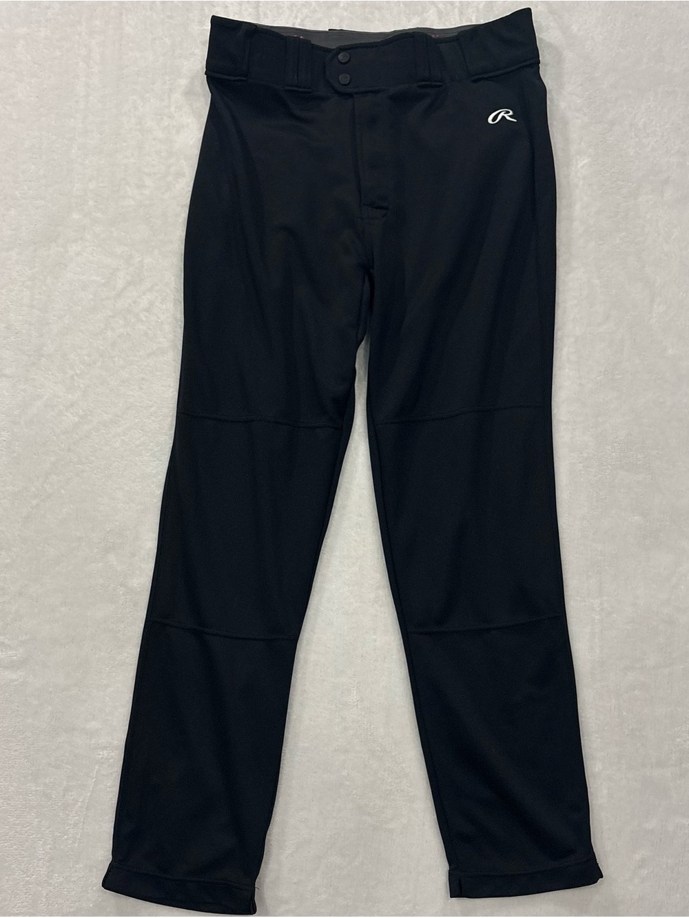 Rawlings Pro-Dri Semi-Relaxed Black Baseball Pants LNCHSR Adult Size L
